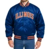 90s Illinois Fighting Illini Bomber Jacket
