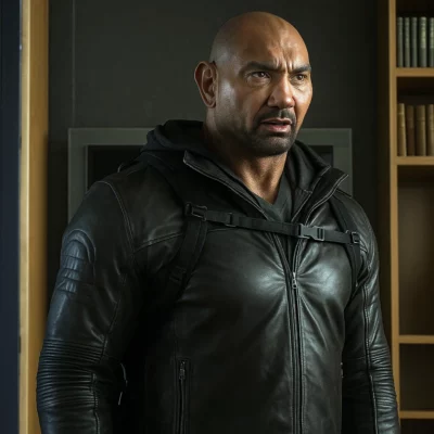 Afterburn Dave Bautista Leather Jacket