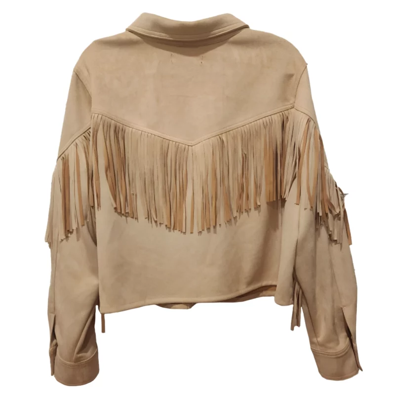 AnjiWhite Ironheart Fringe Jacket