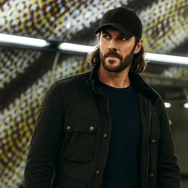 Ben Edwards The Terminal List Dark Wolf 2025 Taylor Kitsch Black Cotton Jacket
