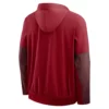 Commanders Sideline Anorak Burgundy Half-Zip Hoodie Jacket