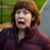 Deb Such Brave Girls Season 2 Louise Brealey Purple Puffer Jacket