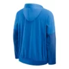 Detroit Lions Sideline Anorak Blue Half-Zip Hoodie Jacket