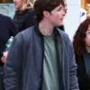 Dexter Resurrection S01 Jack Alcott Grey Bomber Jacket
