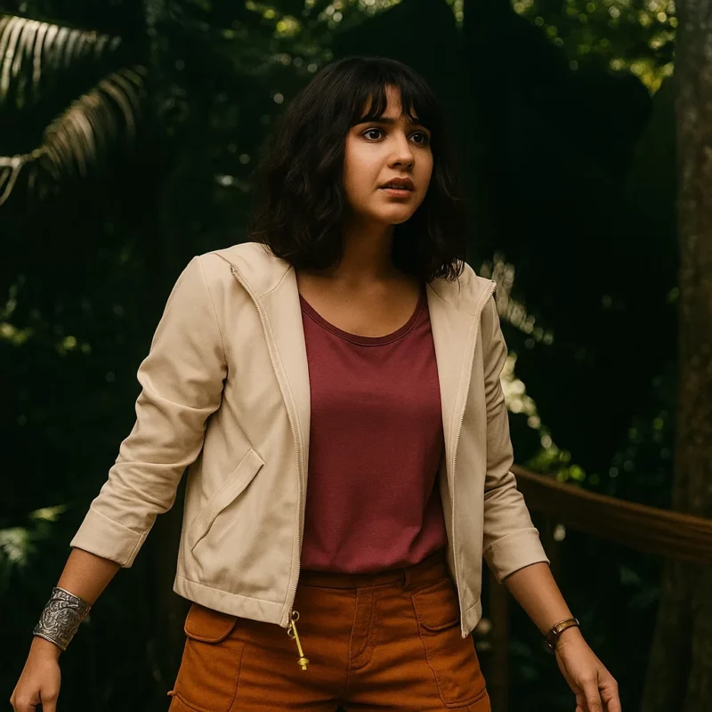 Dora And the Search for Sol Dorado Samantha Lorraine Beige Hoodie
