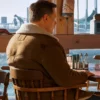 Harry Vanderspeigle Resident Alien S04 Alan Tudyk Brown Shearling Jacket