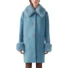 Jessica Salmon Too Much Season 1 Megan Stalter Fur Collar Coat