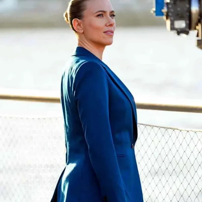 Jurassic World Rebirth 2025 ScarlettJohansson Blue Suit