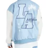 LA Baby Blue Varsity Jacket