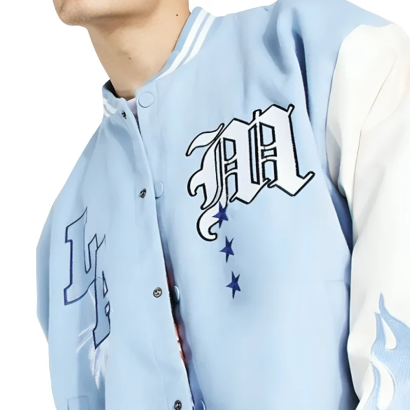 LA BabyBlue Varsity Jacket