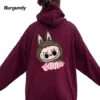 Labub The Monsters Oversize Pullover Hoodie