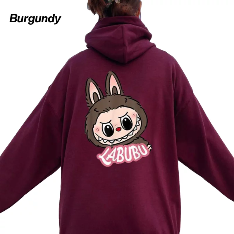Labub The Monsters Oversize Pullover Hoodie