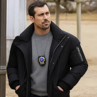 Law and Order SVU S26 Octavio Pisano Black Jacket