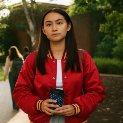 Lola The Summer I Turned Pretty Season 3 Belly Conklin Red Bomber Jacket