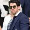 London Wimbledon 2025 Nick Jonas Navy Blue Blazer