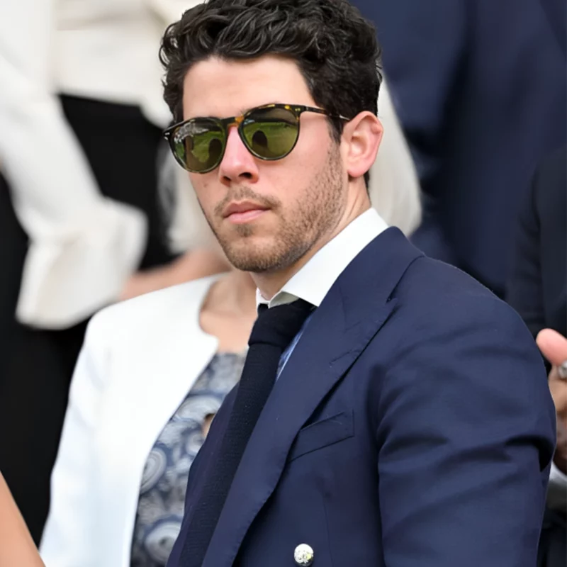 London Wimbledon 2025 Nick Jonas Navy Blue Blazer