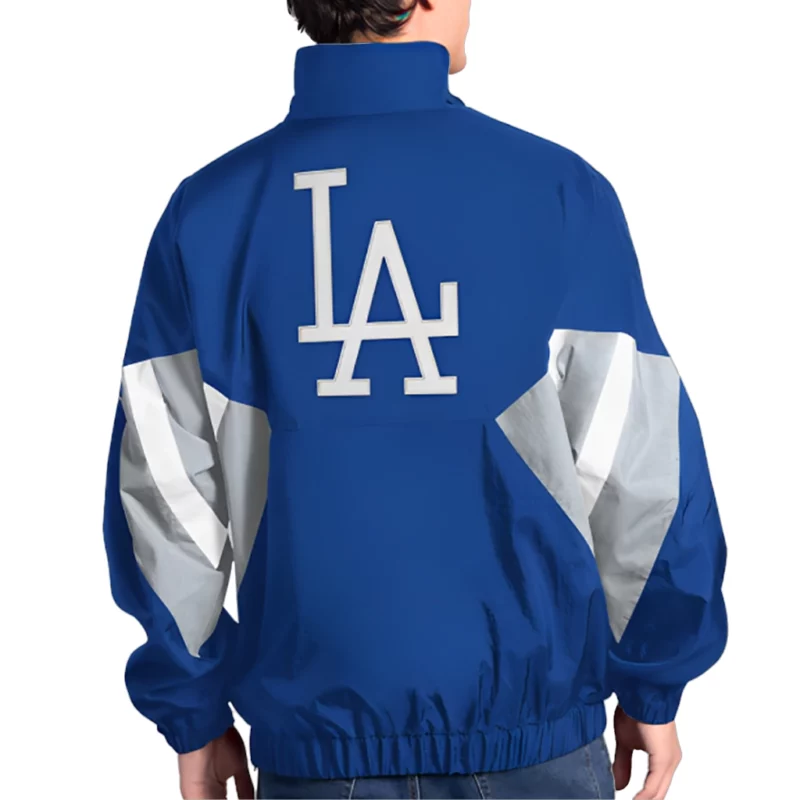 Los Angeles Dodgers Cooperstown Chief Blue Half-Zip Pullover Jacket