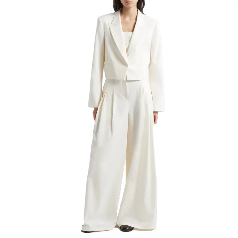 Martha White Cropped Blazer