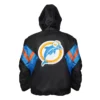 Miami Dolphins Starter Black Hooded Jacket