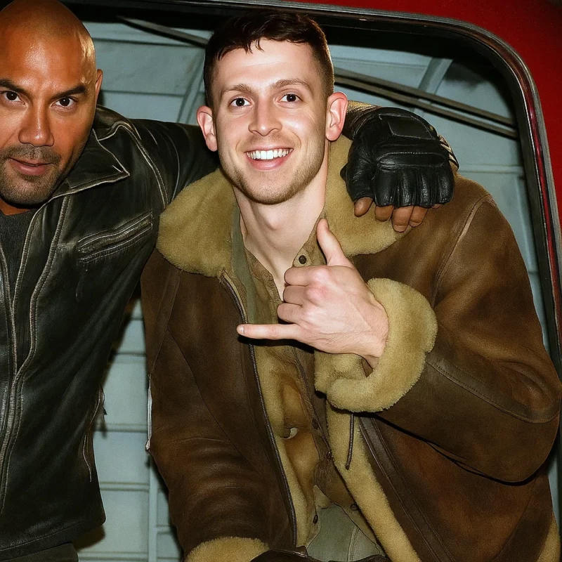Miles E Benedict Afterburn 2025 George Somner Brown Shearling Leather Jacket