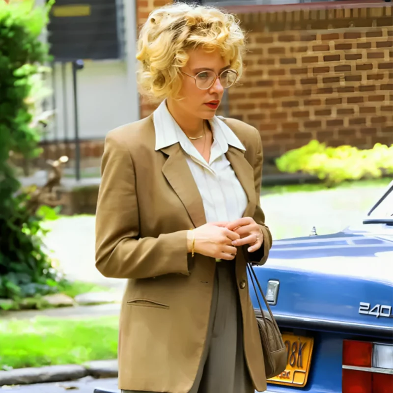 Paper Tiger Scarlett Johansson Brown Blazer