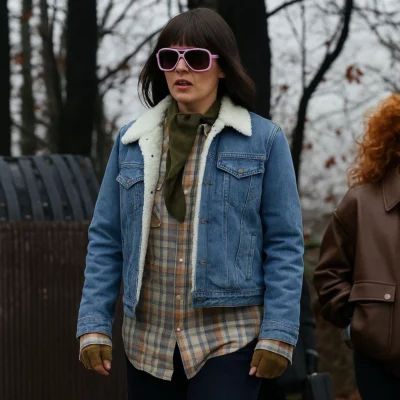Poker Face S02 Alex Sherpa Denim Jacket