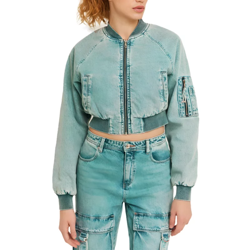 Pushers S01 Emily Cropped Denim Jacket