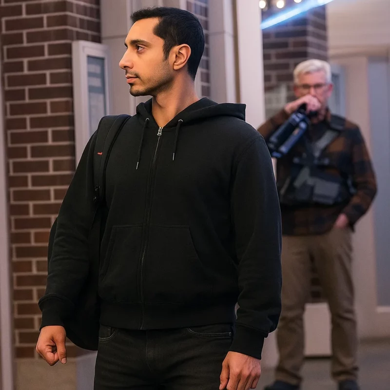 Riz Ahmed Relay 2025 Tom Black Hoodie