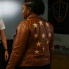 Samira Parker Ballard Season 1 Courtney Taylor Star Brown Leather Jacket