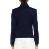 Selena Gomz NYC 2025 Navy Blue Jacket