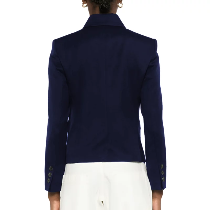 Selena Gomz NYC 2025 Navy Blue Jacket