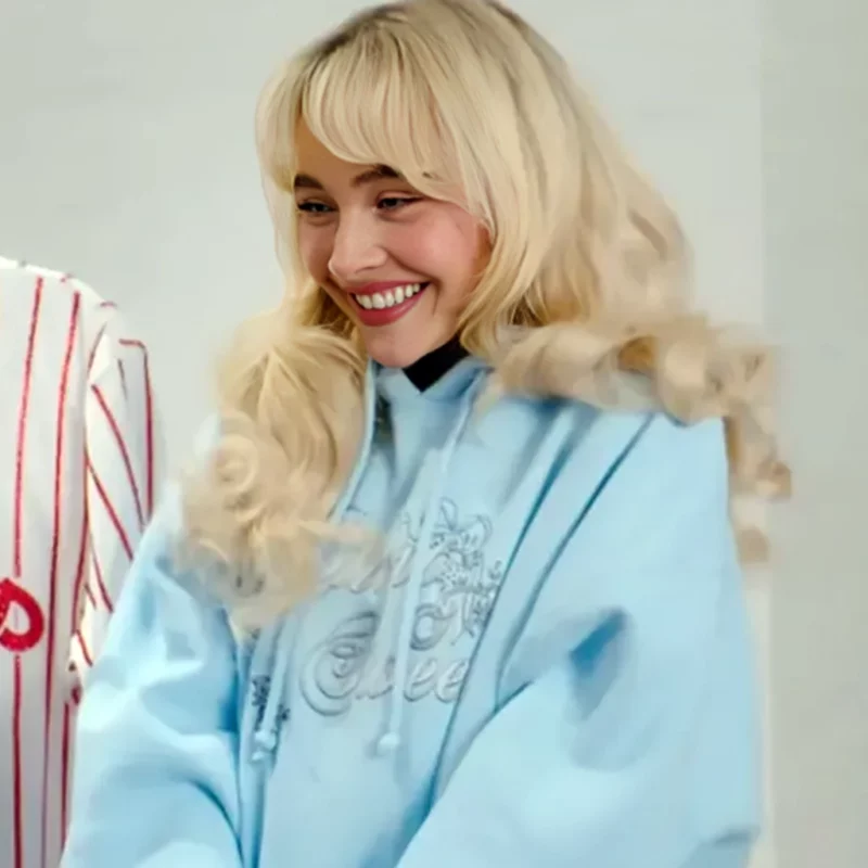Short nâ€™ Sweet Sabrina Carpenter Blue Hoodie