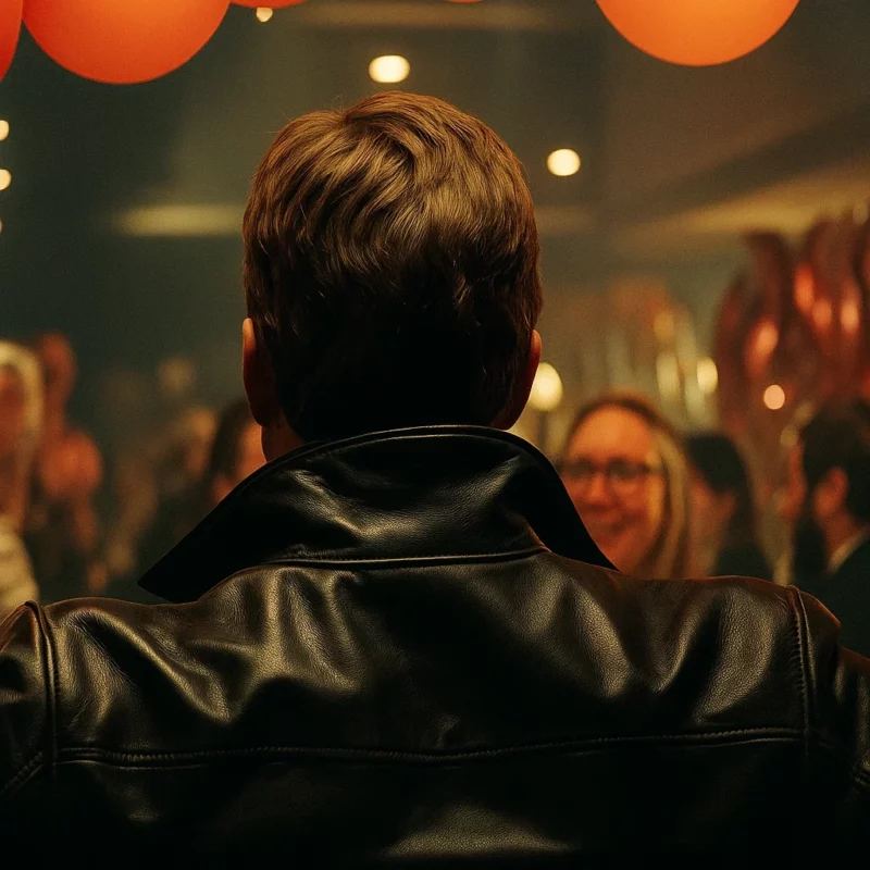 Smoke Dave Gudsen Taron Egerton Black Leather Jacket