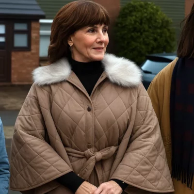 Such Brave Girls S02 Louise Brealey Quilted Cape Jacket