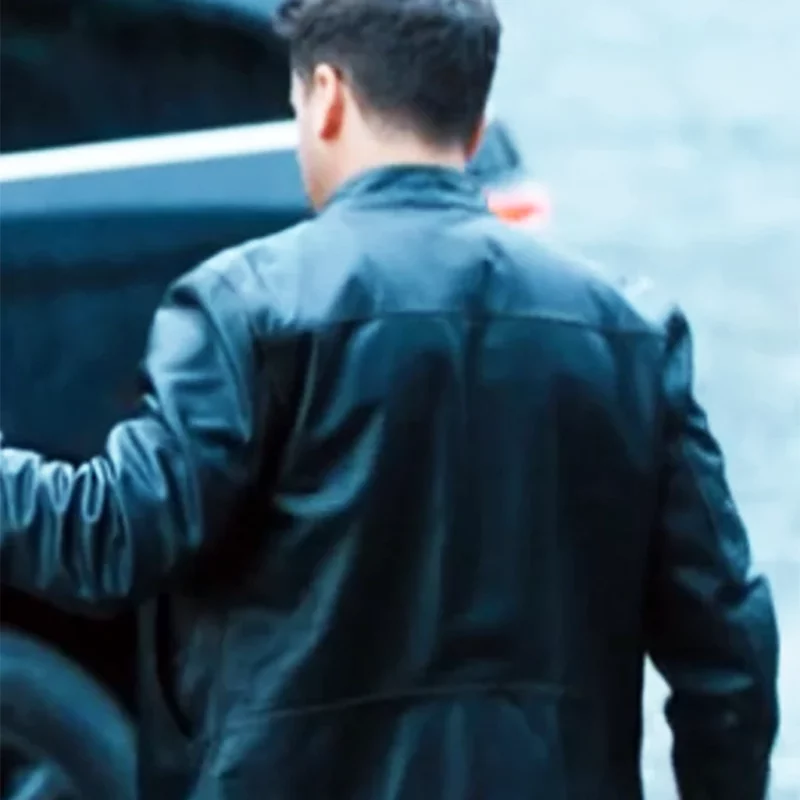 Sullivanâ€™s Crossing S02 AndrewMathews Black Leather Jacket