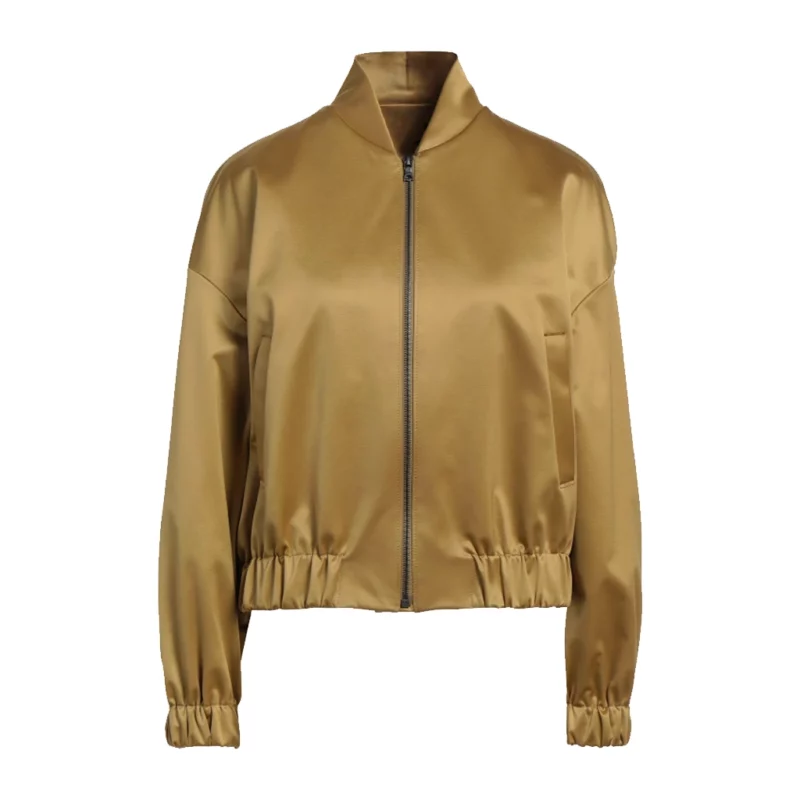 Sun Sea and Selling Houses 2025 Gold Zip-Up Bomber Jacket