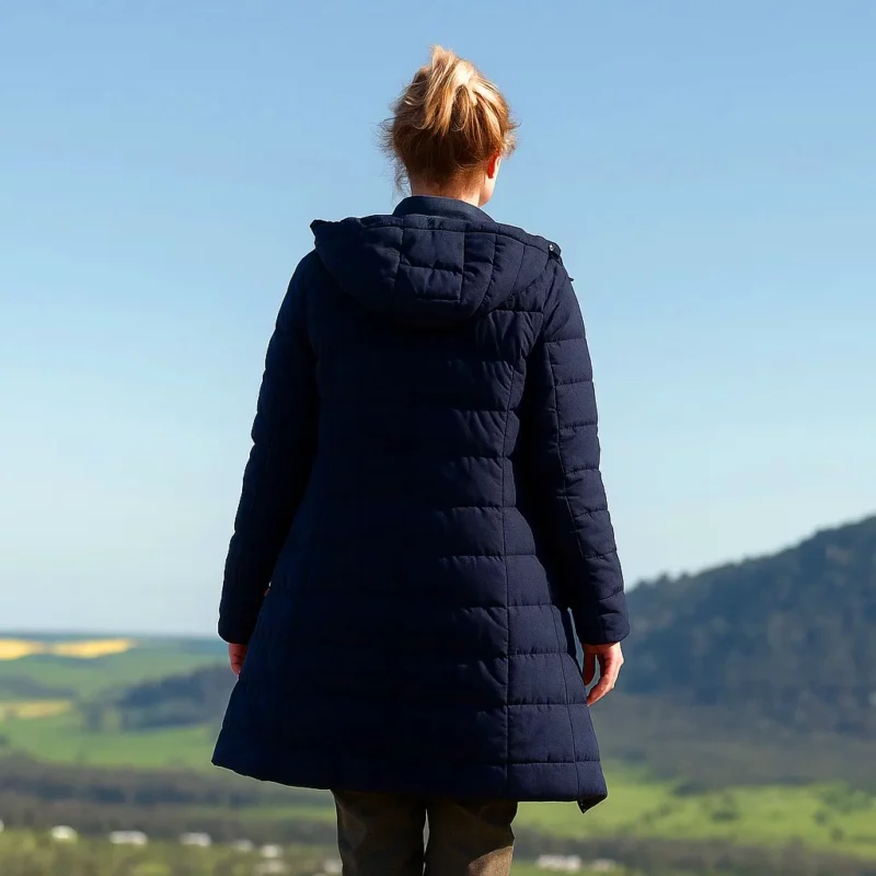 Susie Porter The TravellersNikki Blue Puffer Coat