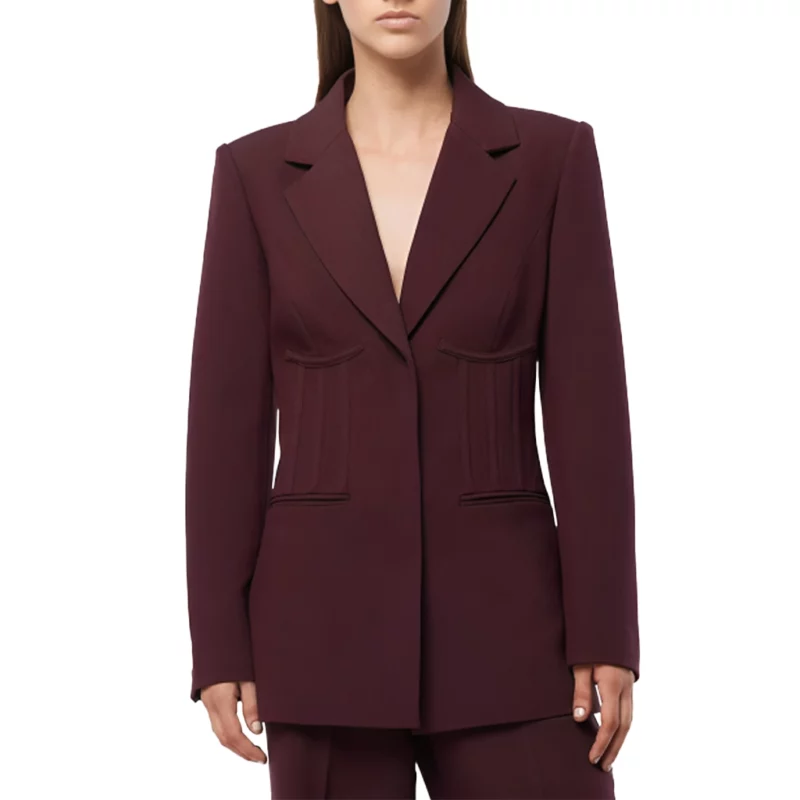 The Project 2025 Sarah Haris Burgundy Blazer