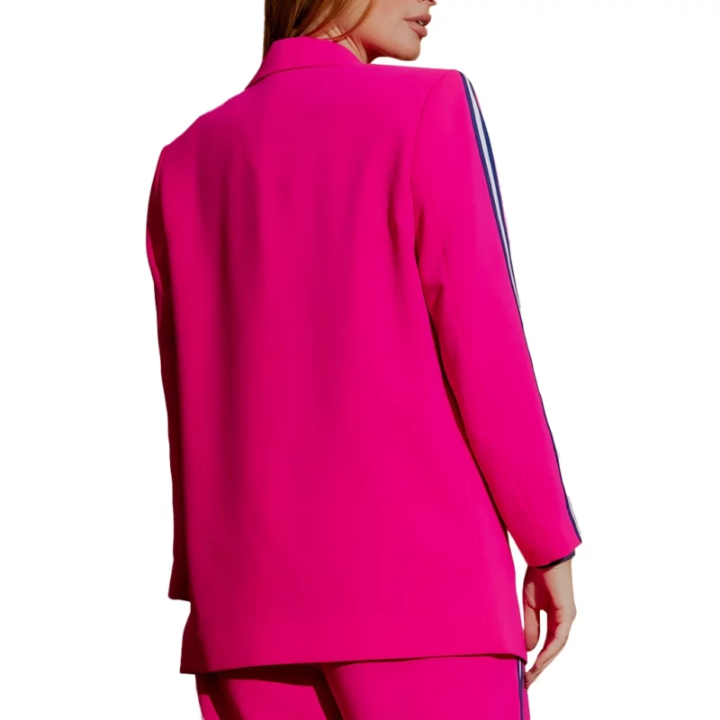 The Project 2025 Susie Youssef Pink Stripe Blazer