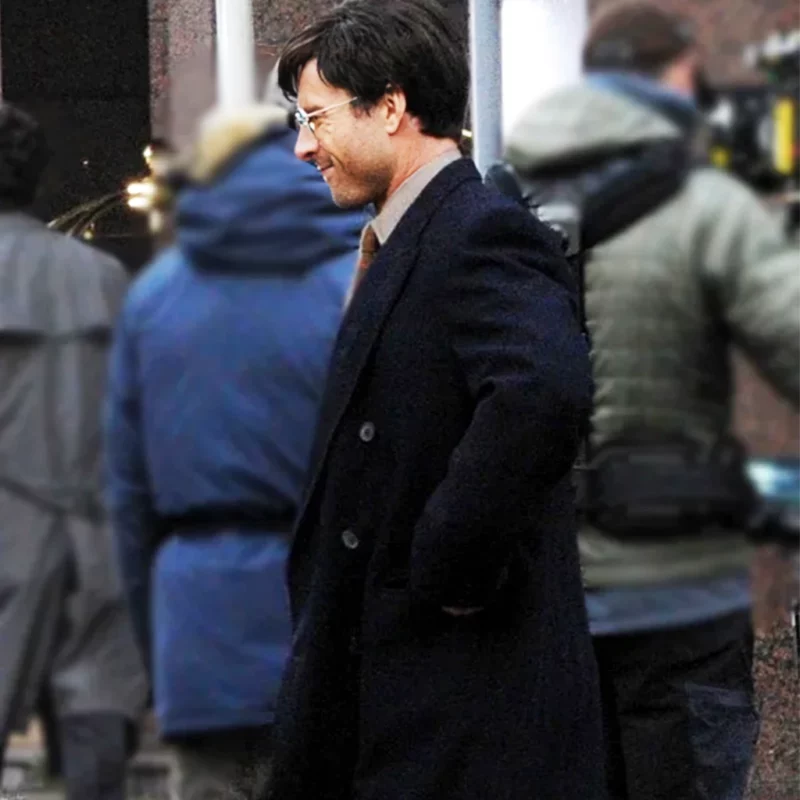 The Running Man Ben Richards Glen Powell Black Coat