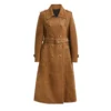 The Today Show 2025 Cynthia Erivo Brown Suede Leather Coat