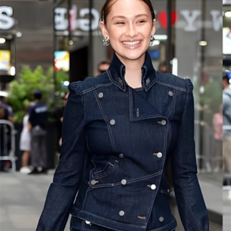 The Today Show 2025 LolaTung Blue Denim Jacket