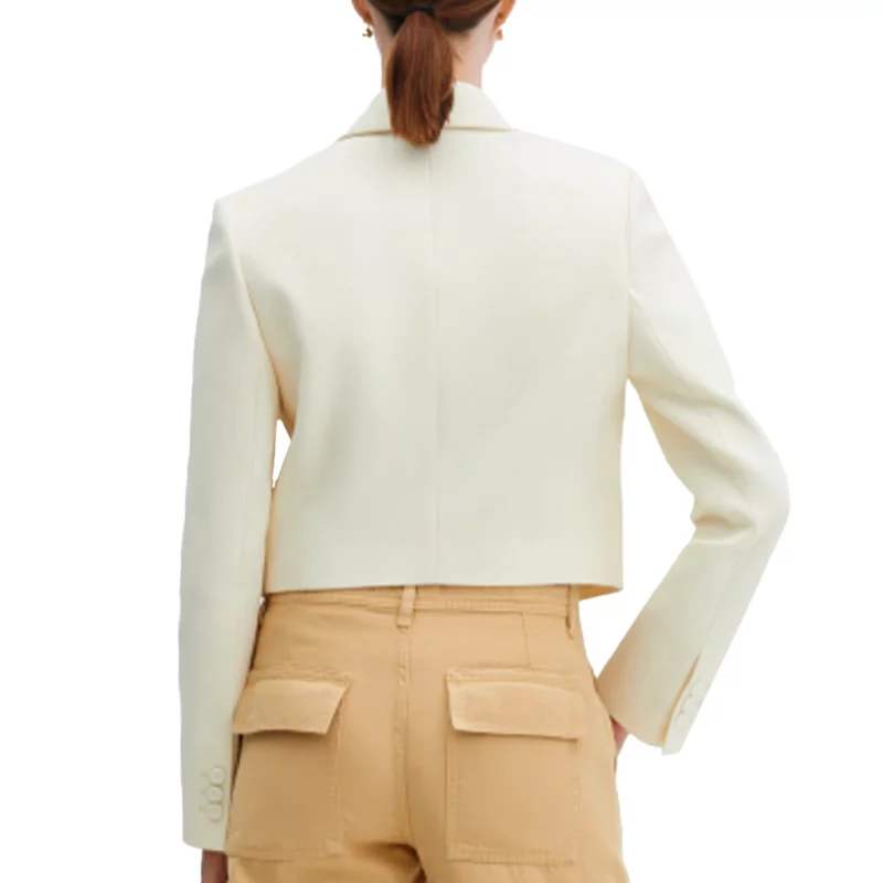 The Today Show Melissa Garcia Ivory Cropped Blazer