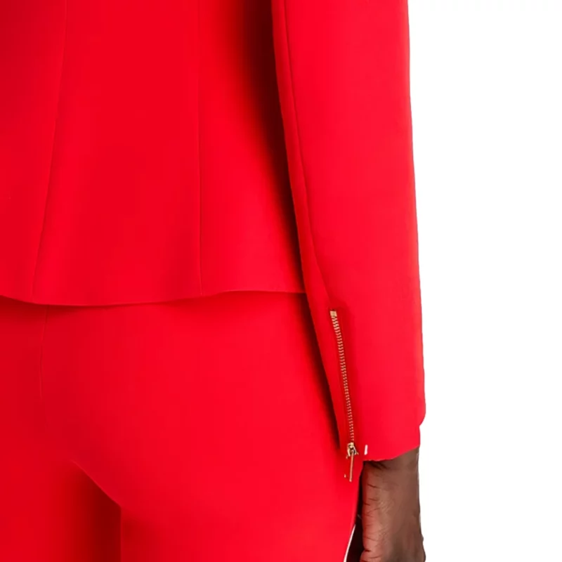 The View 2025 Joy Behar Red Moto Leather Jacket