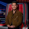 The Voice S28 Michael Buble Brown Leather Jacket
