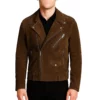 The Voice Season 28 Michael Buble Brown Leather Jacket