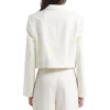Today 2025 MarthaStewart White Cropped Blazer