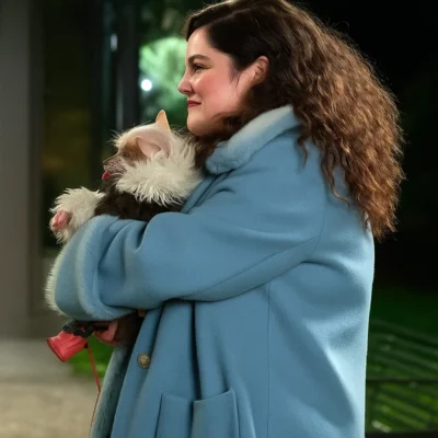 Too Much S01 Megan Stalter Fur Collar Blue Coat