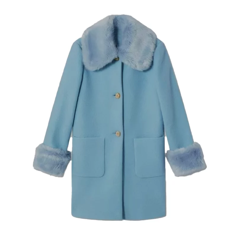 Too Much S01 Megan Stalter Fur Collar Coat
