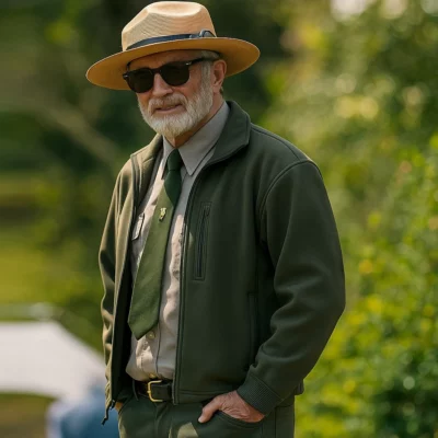 Untamed Sam Neill Green Jacket